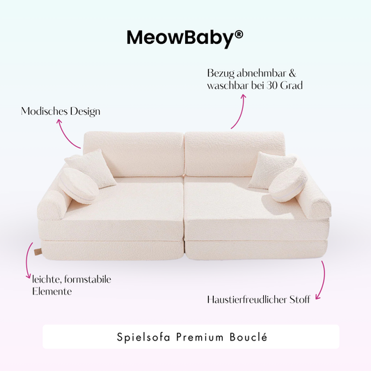 Spielsofa Premium Bouclé