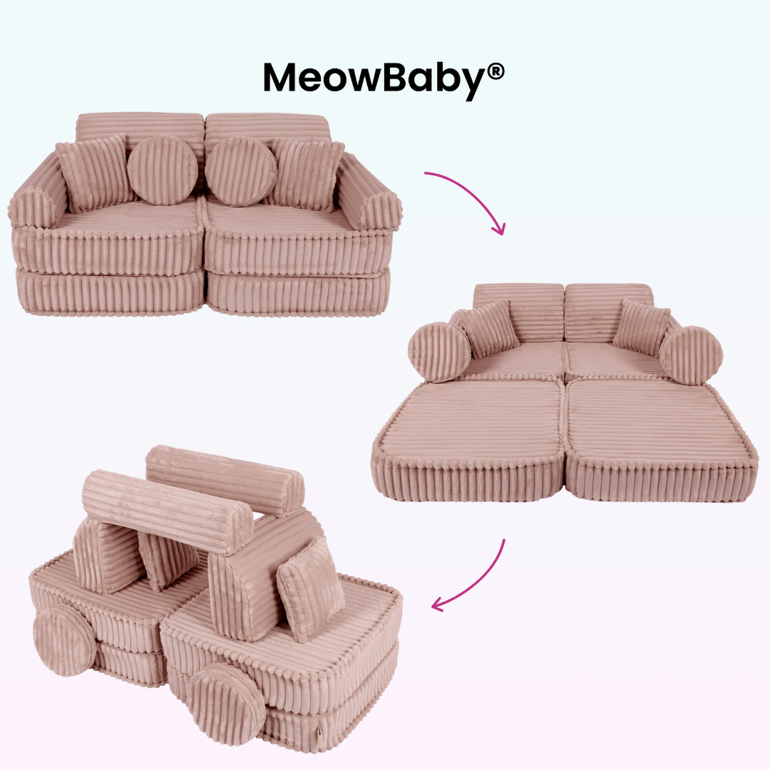Spielsofa Mini Plus Churros - Plüschcord Edition