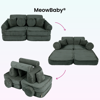 Spielsofa Mini Plus Churros - Plüschcord Edition