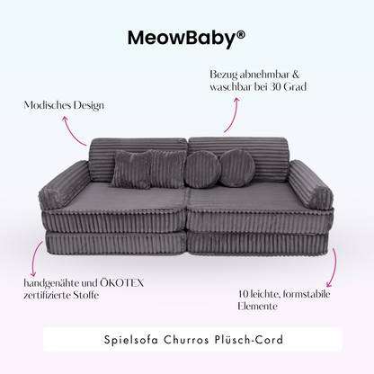 Spielsofa Churros - Plüschcord Edition