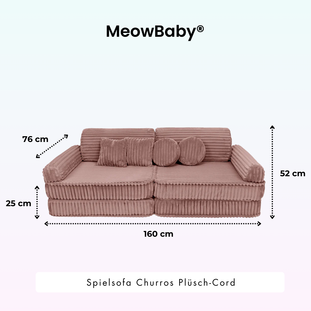 Spielsofa Churros - Plüschcord Edition
