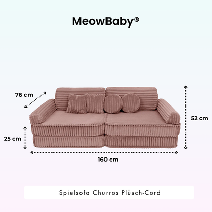 Spielsofa Churros - Plüschcord Edition
