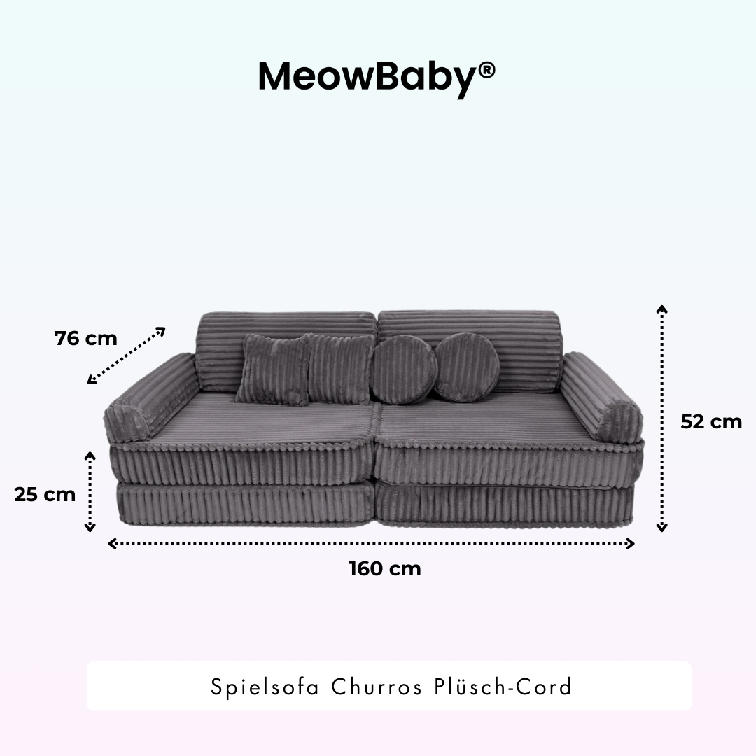 Spielsofa Churros - Plüschcord Edition