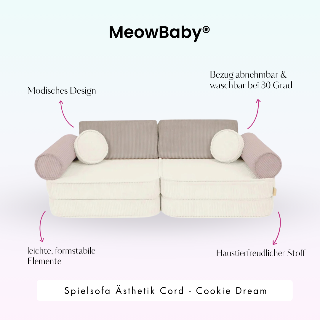 Spielsofa Ästhetik Cord Cookie Dream - Classic Cord Edition