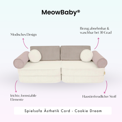 Spielsofa Ästhetik Cord Cookie Dream - Classic Cord Edition