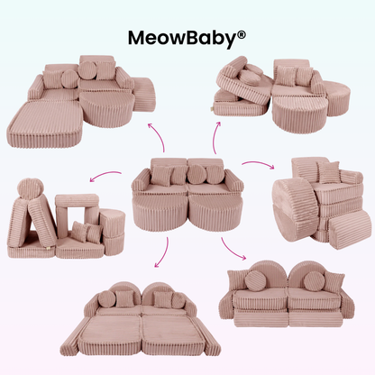 Spielsofa Mini Max Churros - Plüschcord Edition