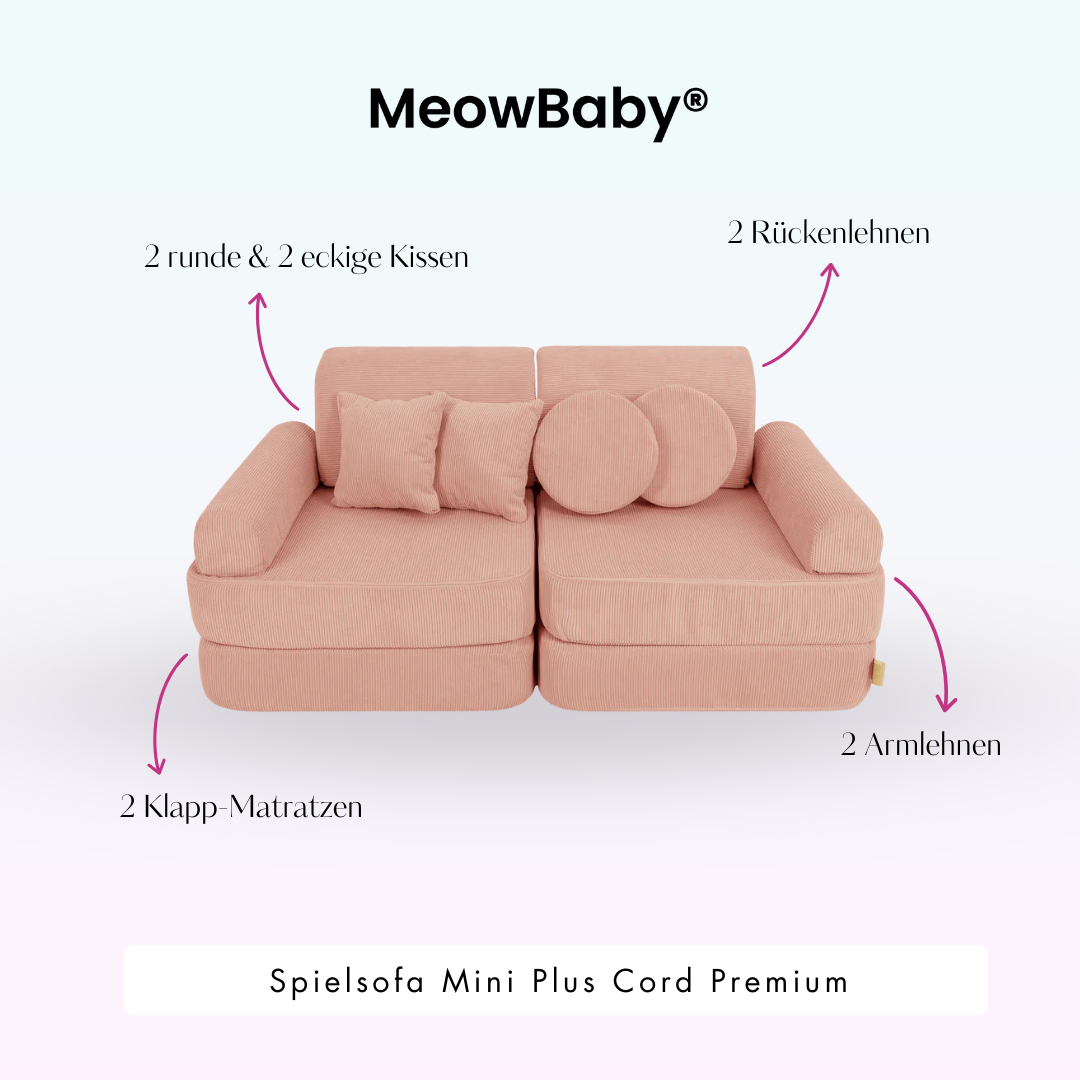 Spielsofa Mini Plus Cord Premium - Slim Cord Edition