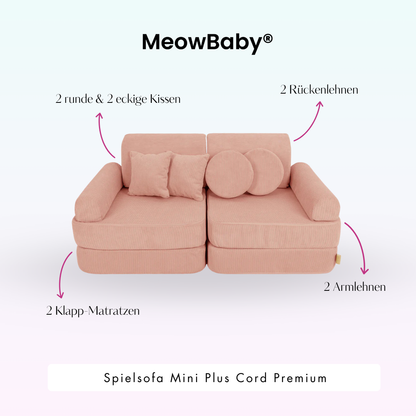 Spielsofa Mini Plus Cord Premium - Slim Cord Edition