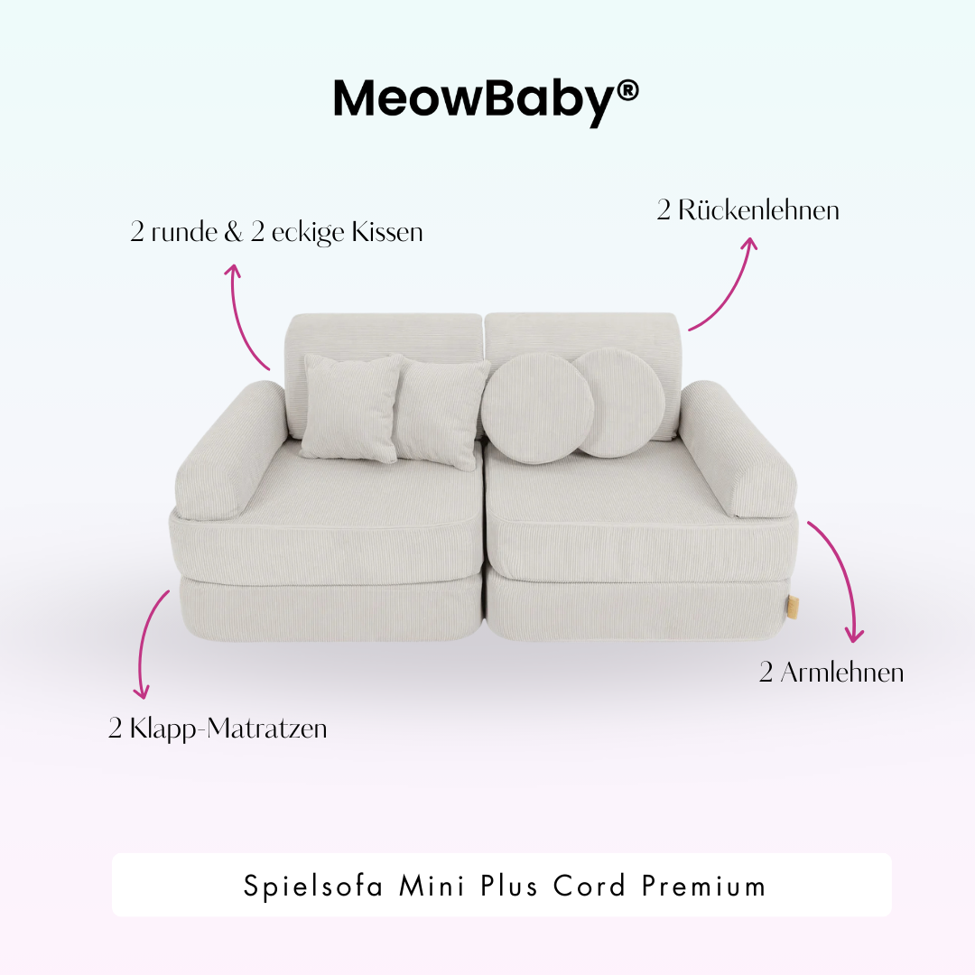 Spielsofa Mini Plus Cord Premium - Slim Cord Edition