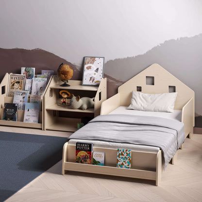 Montessori kinderbed, verstelbaar met verlichting, diverse kleuren