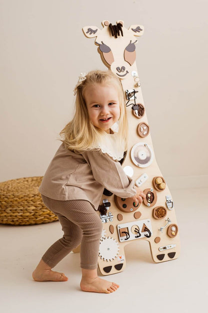 Motorisch paneel / Motorische wand Godi Giraffe