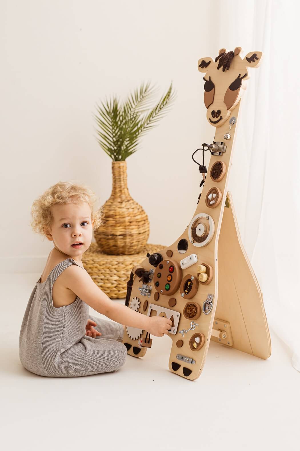 Motorisch paneel / Motorische wand Godi Giraffe