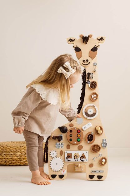 Motorisch paneel / Motorische wand Godi Giraffe