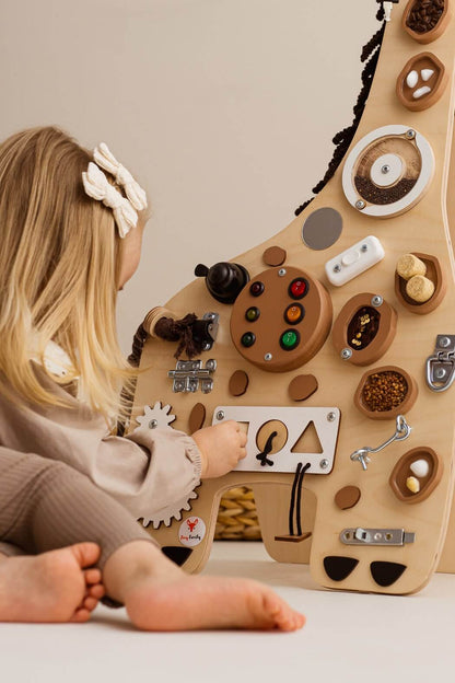 Motorisch paneel / Motorische wand Godi Giraffe