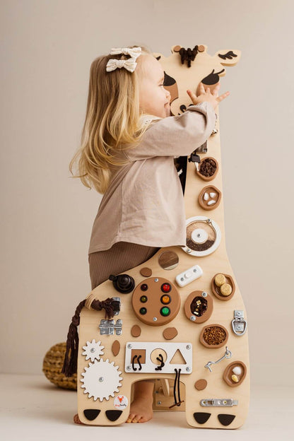 Motorisch paneel / Motorische wand Godi Giraffe