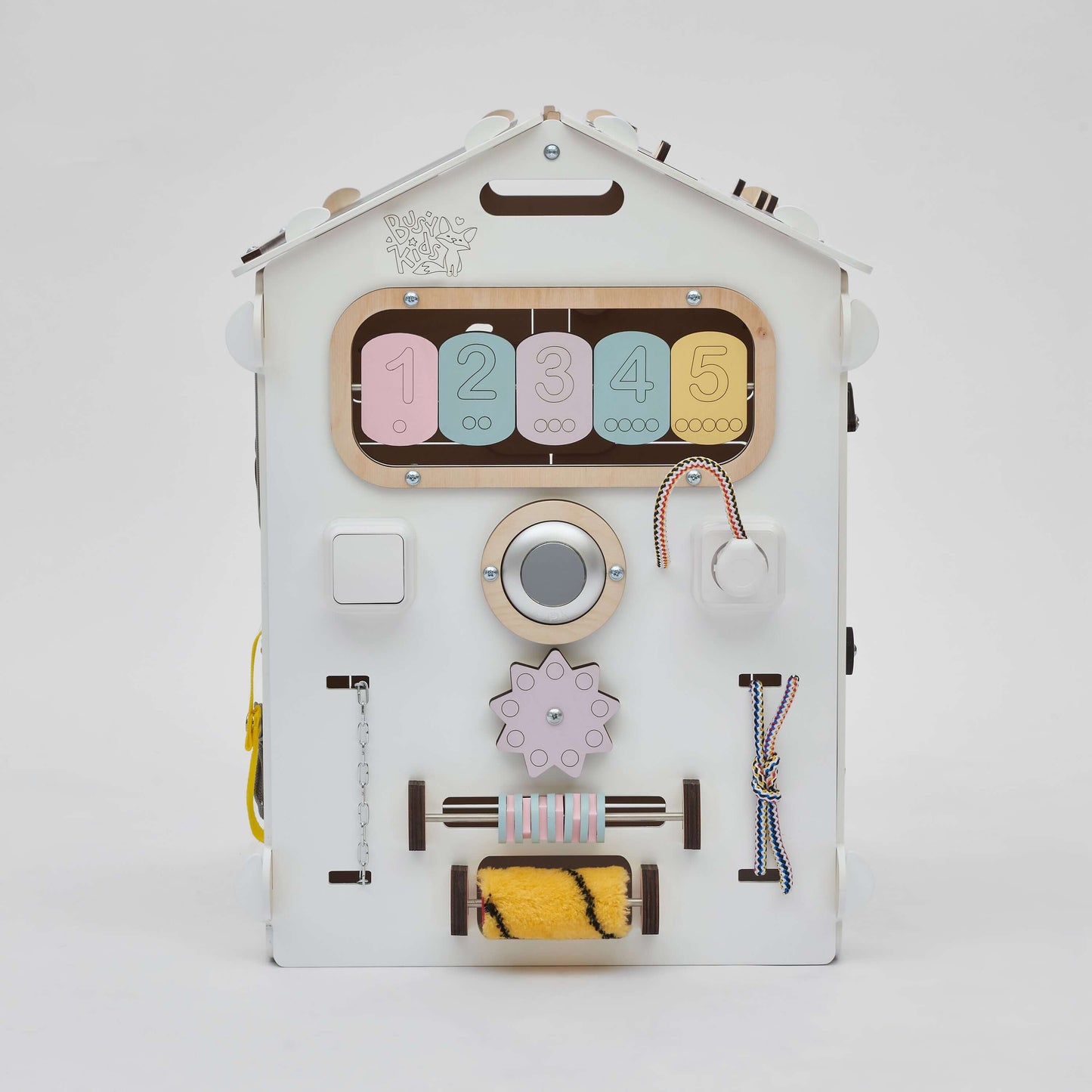 Motorikhaus / Activiteitenbord pastelwit