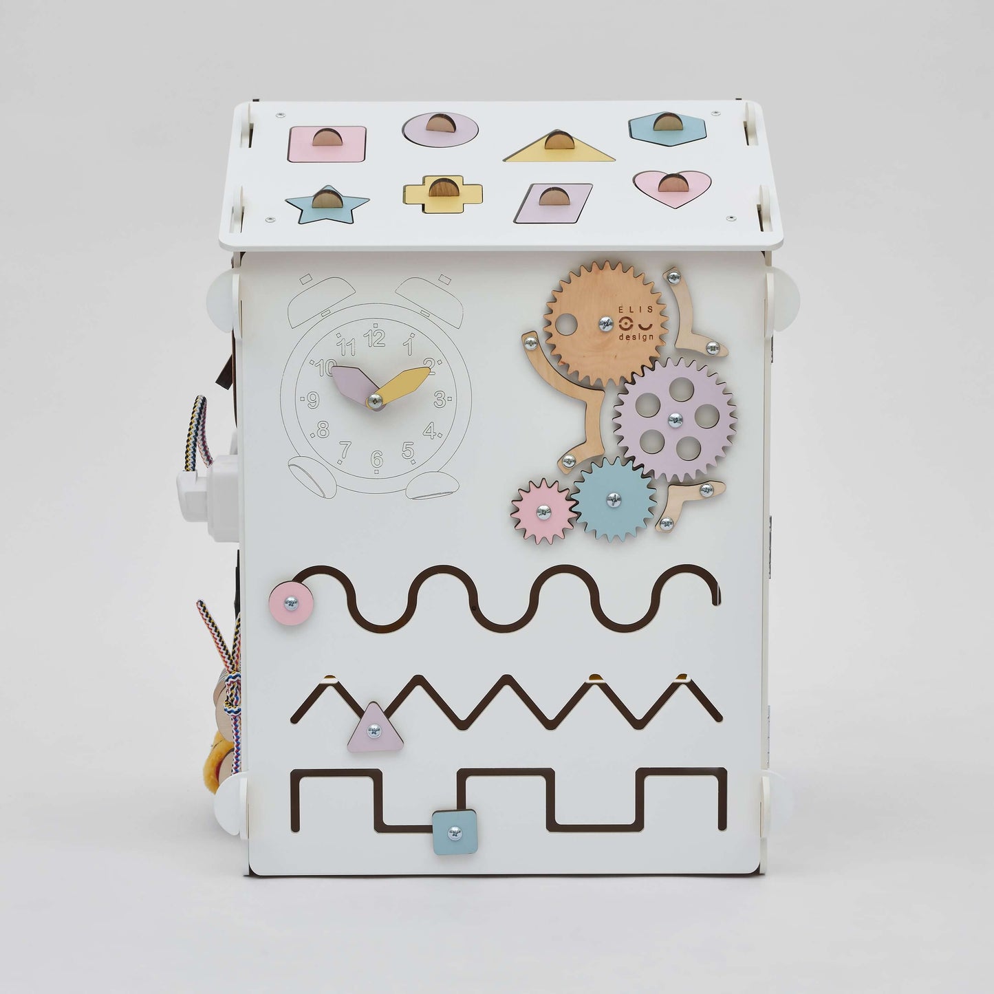 Motorikhaus / Activiteitenbord pastelwit