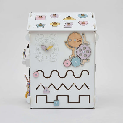 Motorikhaus / Activiteitenbord pastelwit