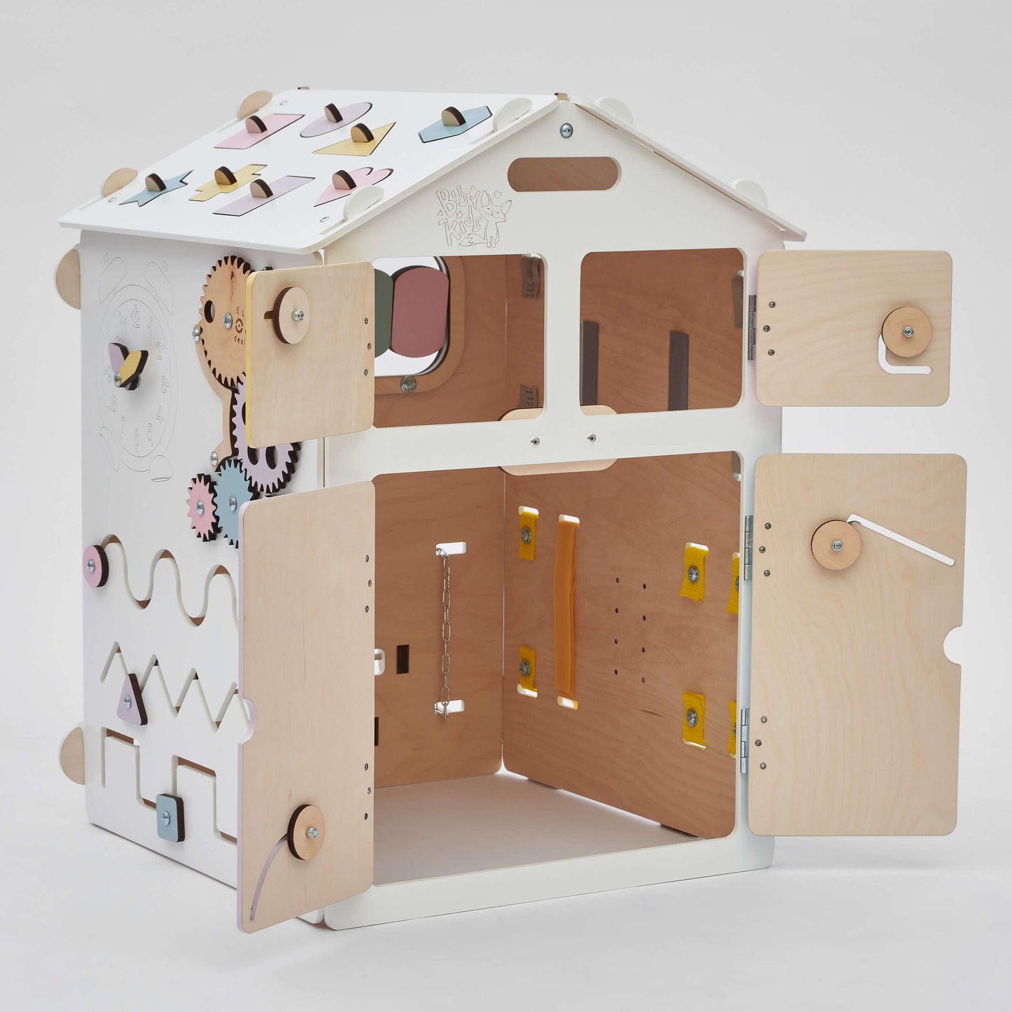 Motorikhaus / Activiteitenbord pastelwit
