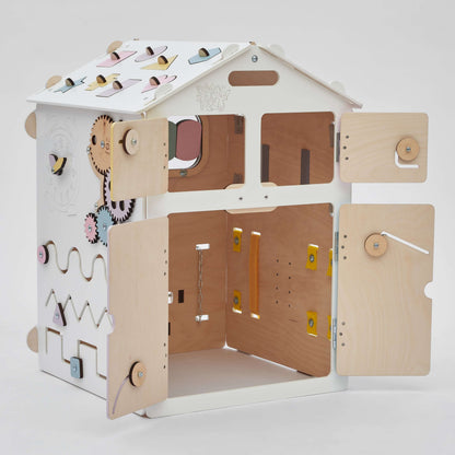 Motorikhaus / Activiteitenbord pastelwit