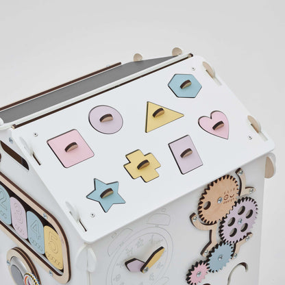Motorikhaus / Activiteitenbord pastelwit