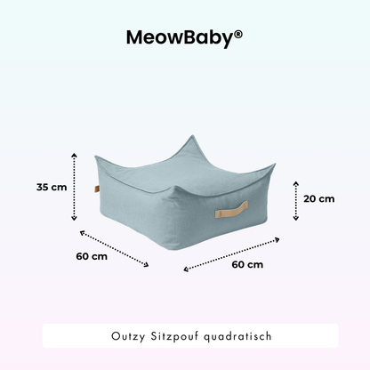 Outzy Sitzpouf für Kinder quadratisch - Outdoor Living Edition