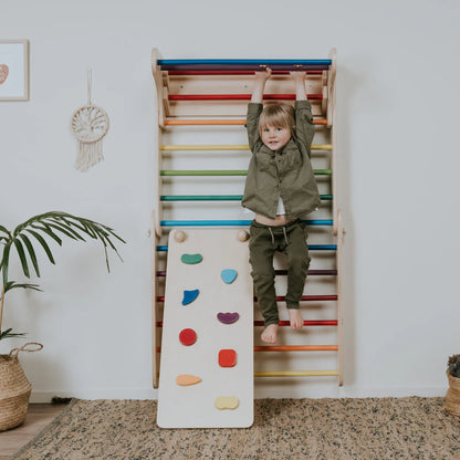 Pikler klimdriehoek met helling en klimrek