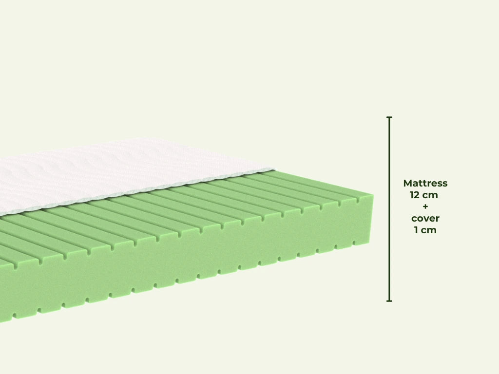 Schuimmatras voor uitschuifbed