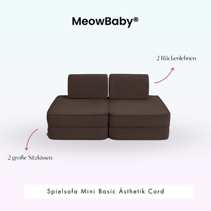 Spielsofa Ästhetik Cord Mini Basic - Classic Cord Edition