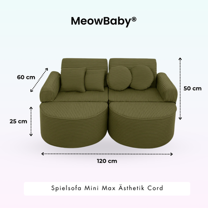 Spielsofa Ästhetik Cord Mini Max - Classic Cord Edition