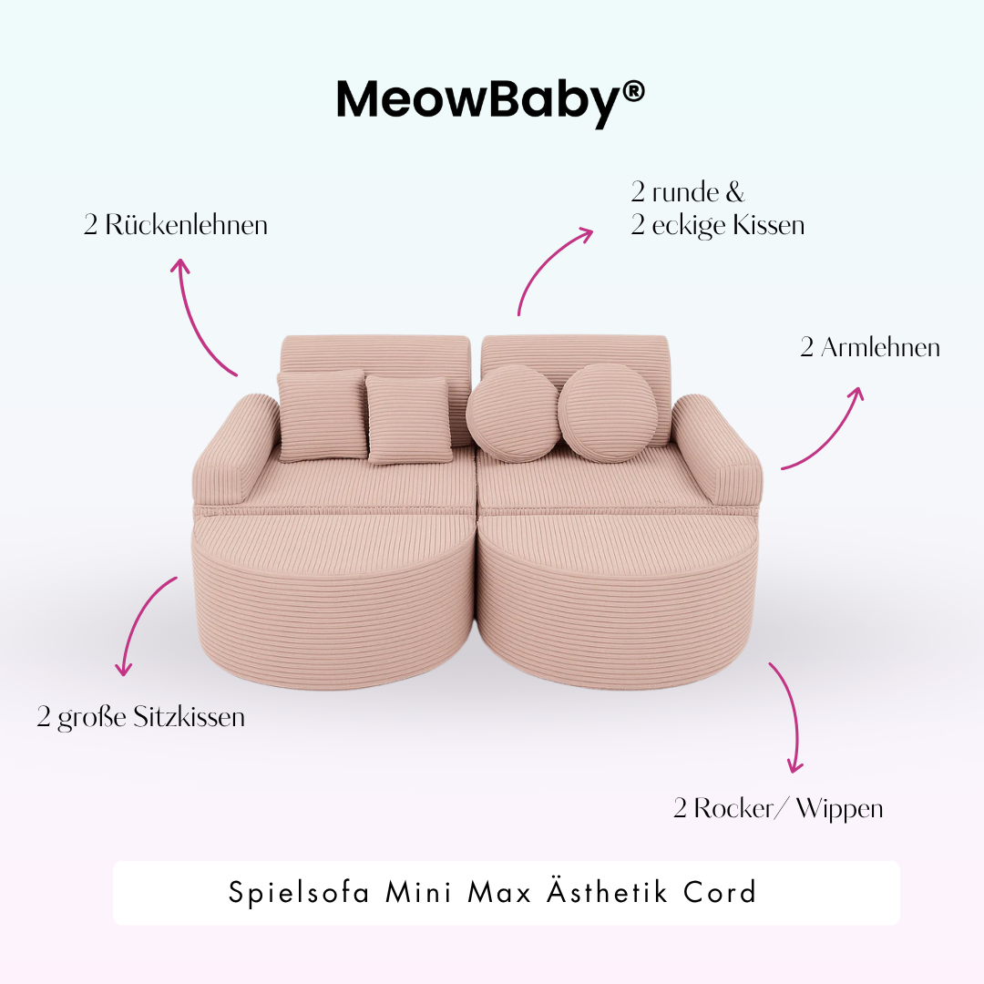 Spielsofa Ästhetik Cord Mini Max - Classic Cord Edition