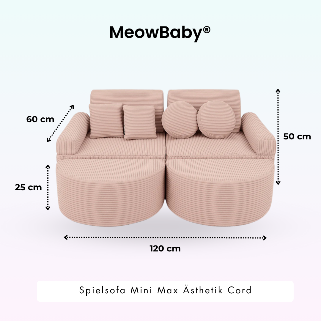 Spielsofa Ästhetik Cord Mini Max - Classic Cord Edition