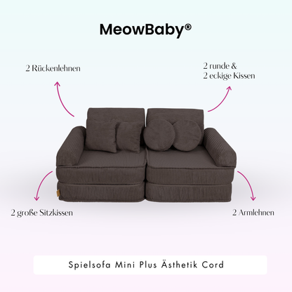 Spielsofa Ästhetik Cord Mini Plus - Classic Cord Edition