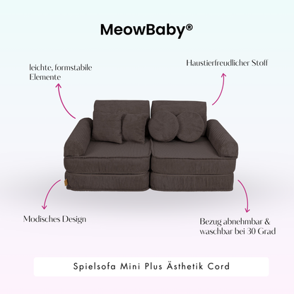 Spielsofa Ästhetik Cord Mini Plus - Classic Cord Edition