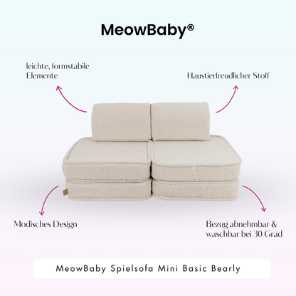 Spielsofa Mini Basic Bearly - Soft Teddy Edition