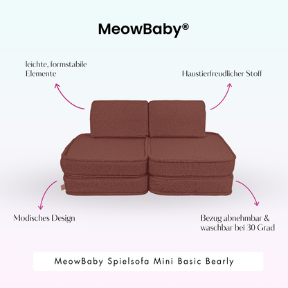 Spielsofa Mini Basic Bearly - Soft Teddy Edition