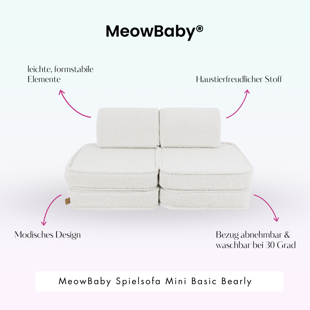 Spielsofa Mini Basic Bearly - Soft Teddy Edition