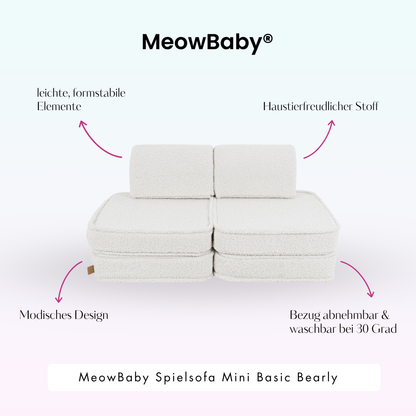 Spielsofa Mini Basic Bearly - Soft Teddy Edition