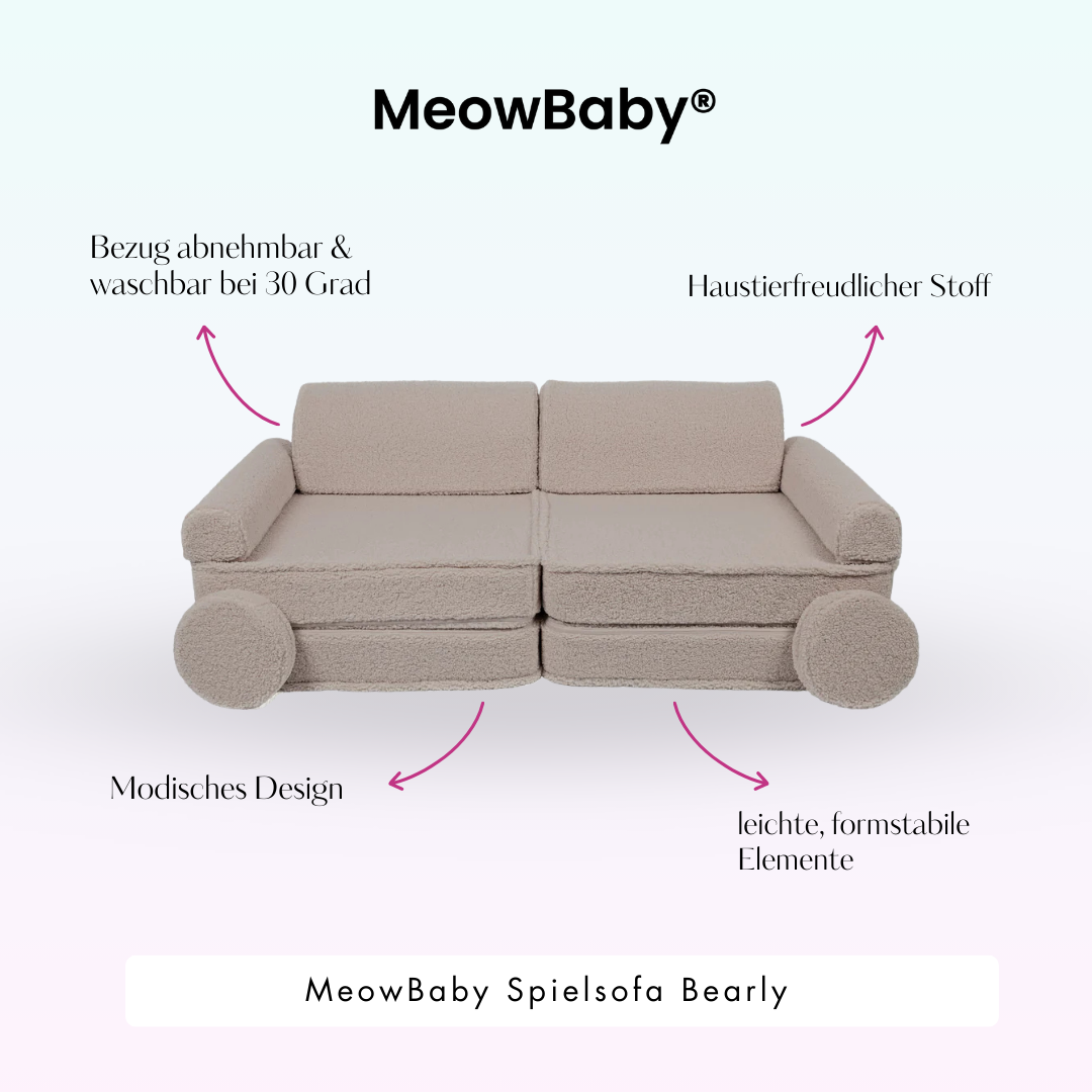 Spielsofa Bearly - Soft Teddy Edition