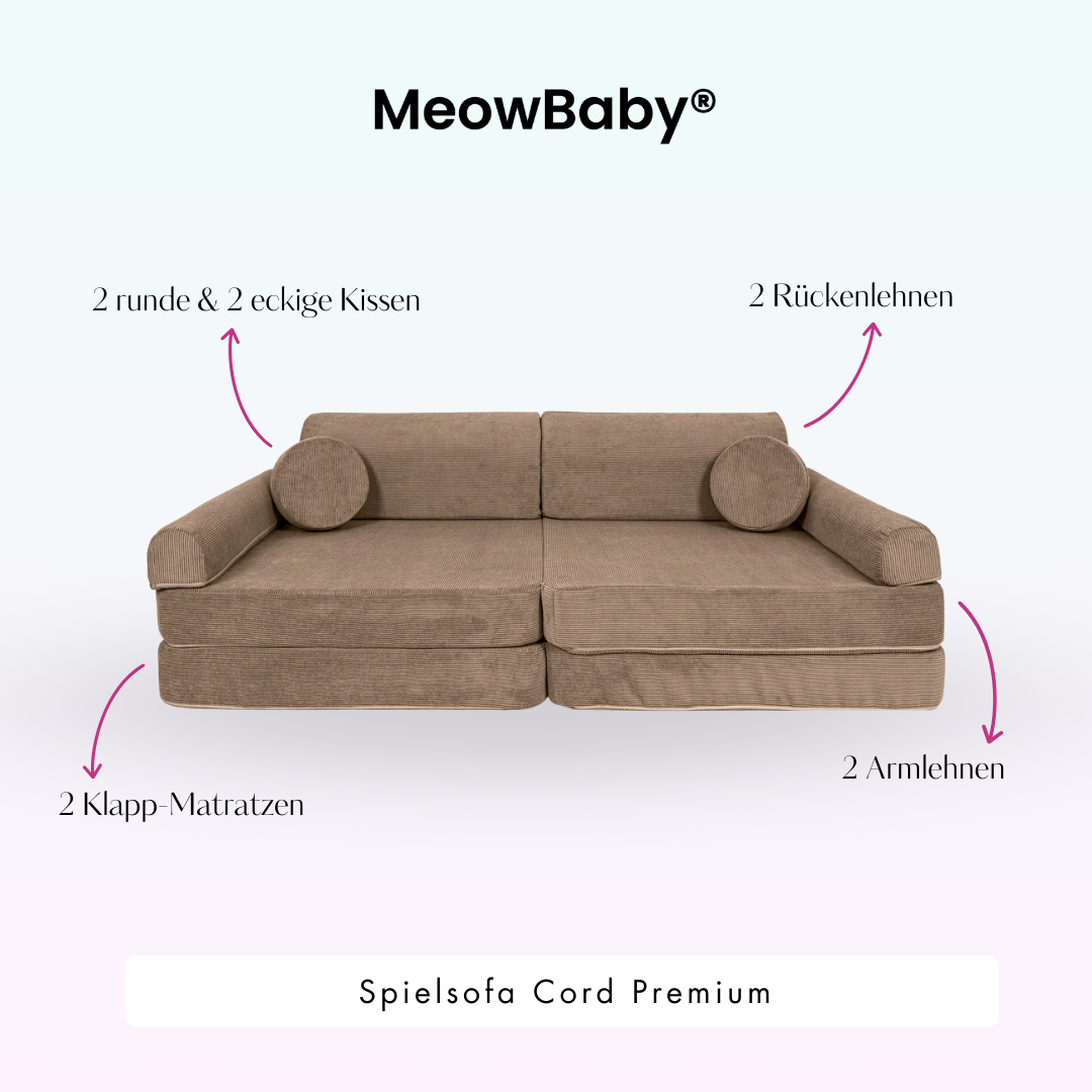 Spielsofa Cord Premium - Slim Cord Edition