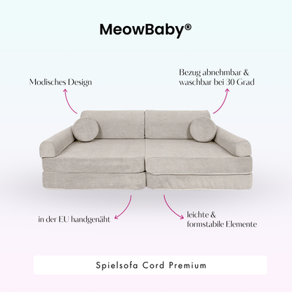 Spielsofa Cord Premium - Slim Cord Edition
