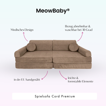 Spielsofa Cord Premium - Slim Cord Edition