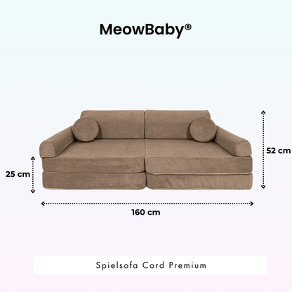Spielsofa Cord Premium - Slim Cord Edition