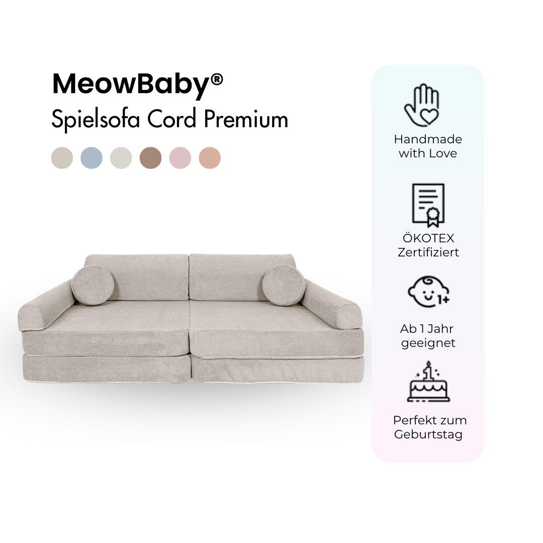 Spielsofa Cord Premium - Slim Cord Edition