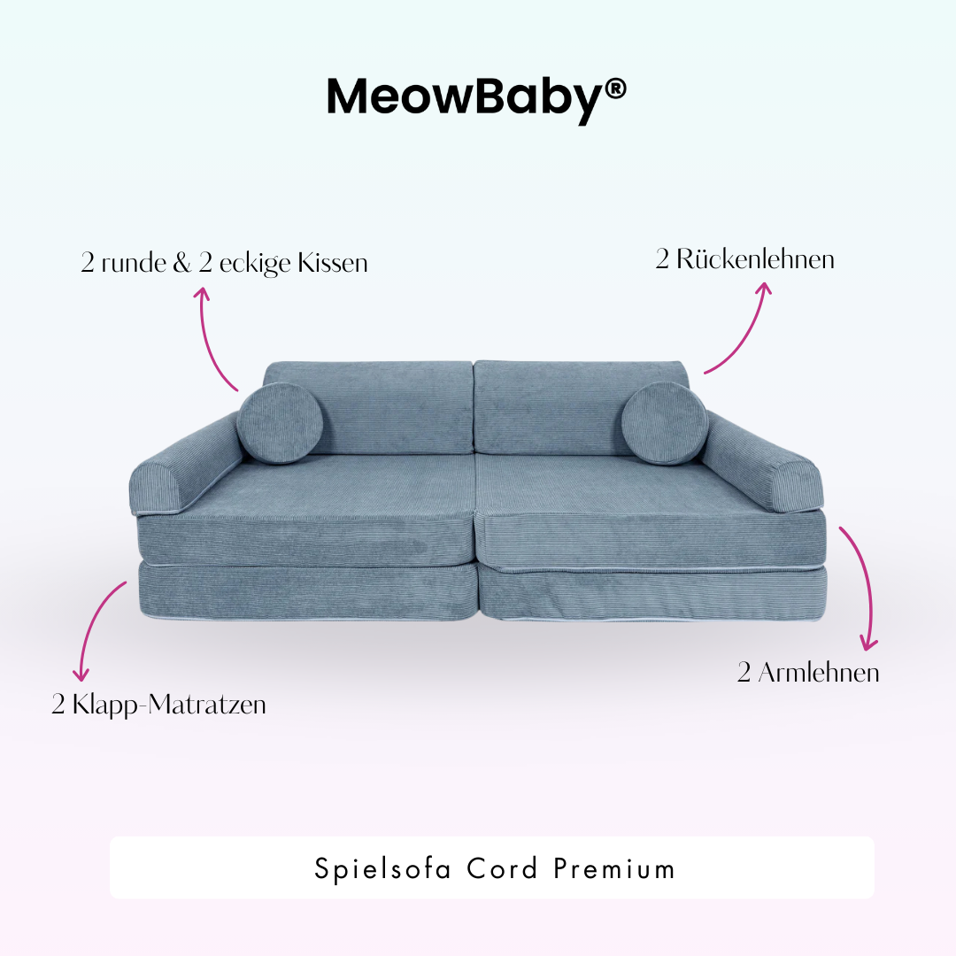 Spielsofa Cord Premium - Slim Cord Edition