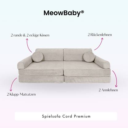 Spielsofa Cord Premium - Slim Cord Edition