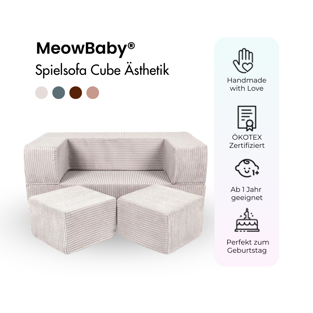 Spielsofa Ästhetik Cord Cube - Classic Cord Edition