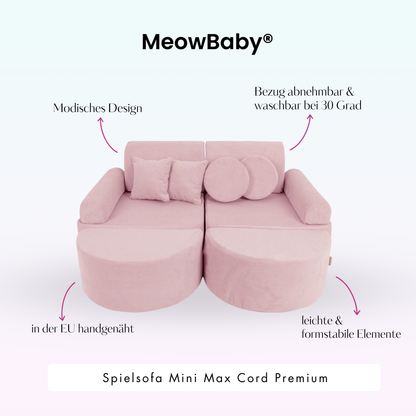 Spielsofa Mini Max Cord Premium - Slim Cord Edition