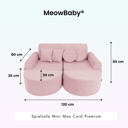 Spielsofa Mini Max Cord Premium - Slim Cord Edition