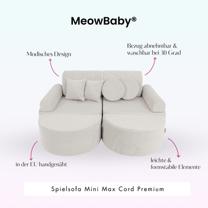 Spielsofa Mini Max Cord Premium - Slim Cord Edition
